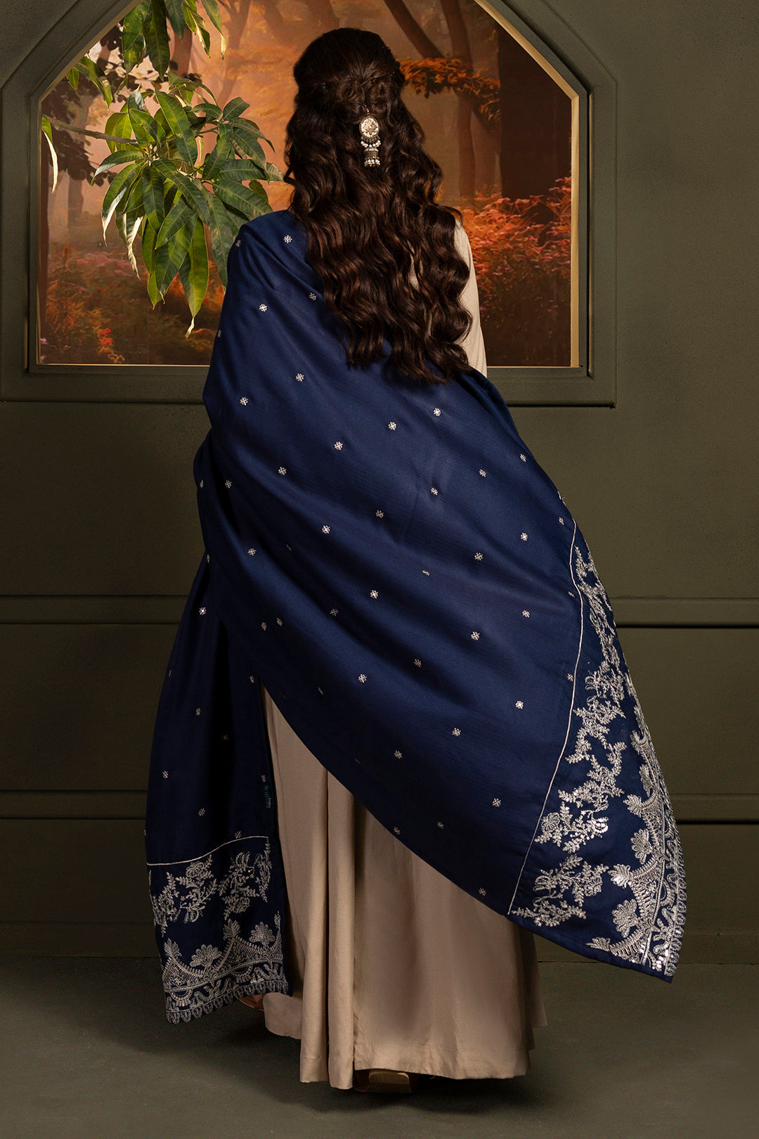 Embroidered Shawl - 0018