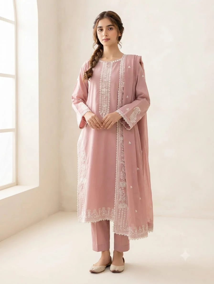 Embroidered stitch 3pc